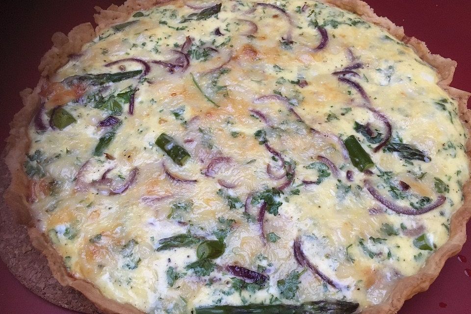 Spargel und Gruyère - Quiche