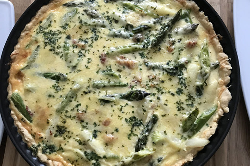 Spargel und Gruyère - Quiche