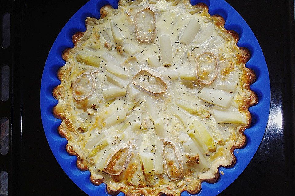 Spargel und Gruyère - Quiche