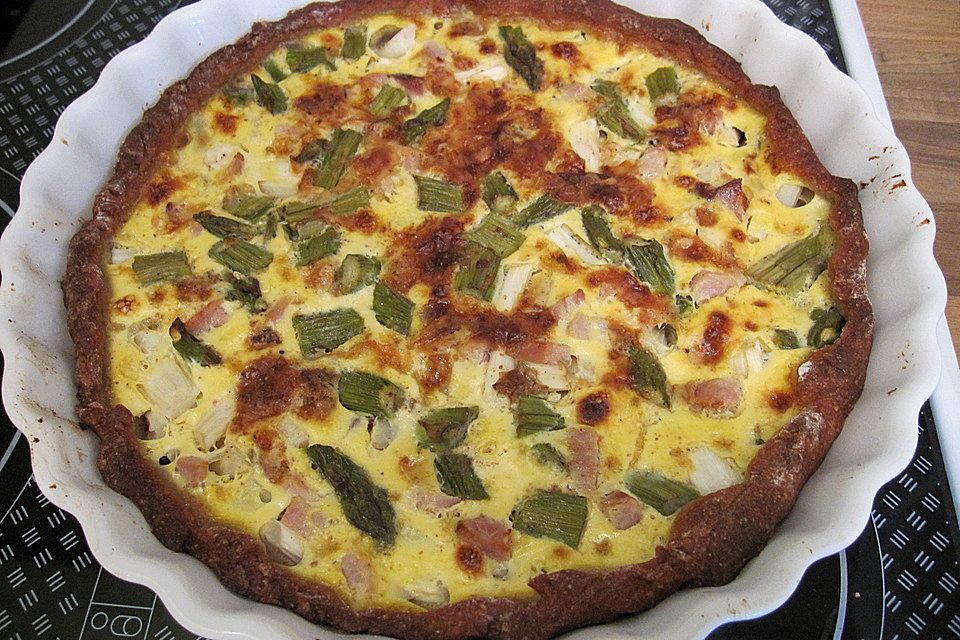 Spargel und Gruyère - Quiche