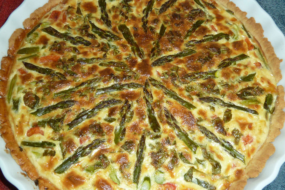 Spargel und Gruyère - Quiche