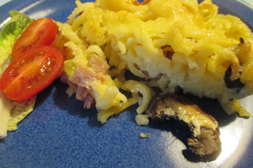 Käse-Spätzle-Auflauf