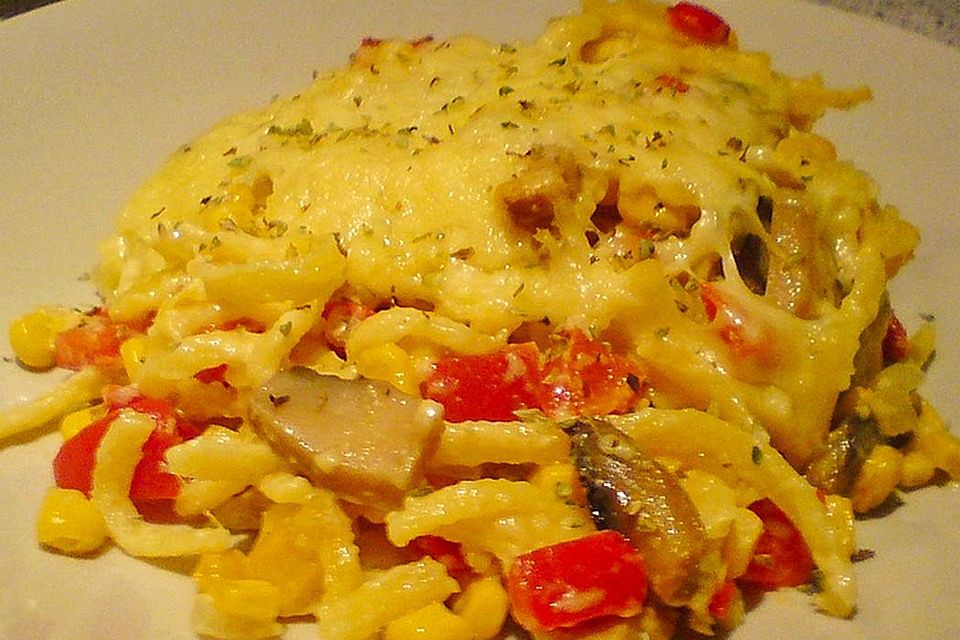 Käse-Spätzle-Auflauf