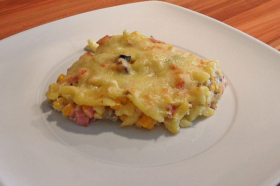 Käse-Spätzle-Auflauf