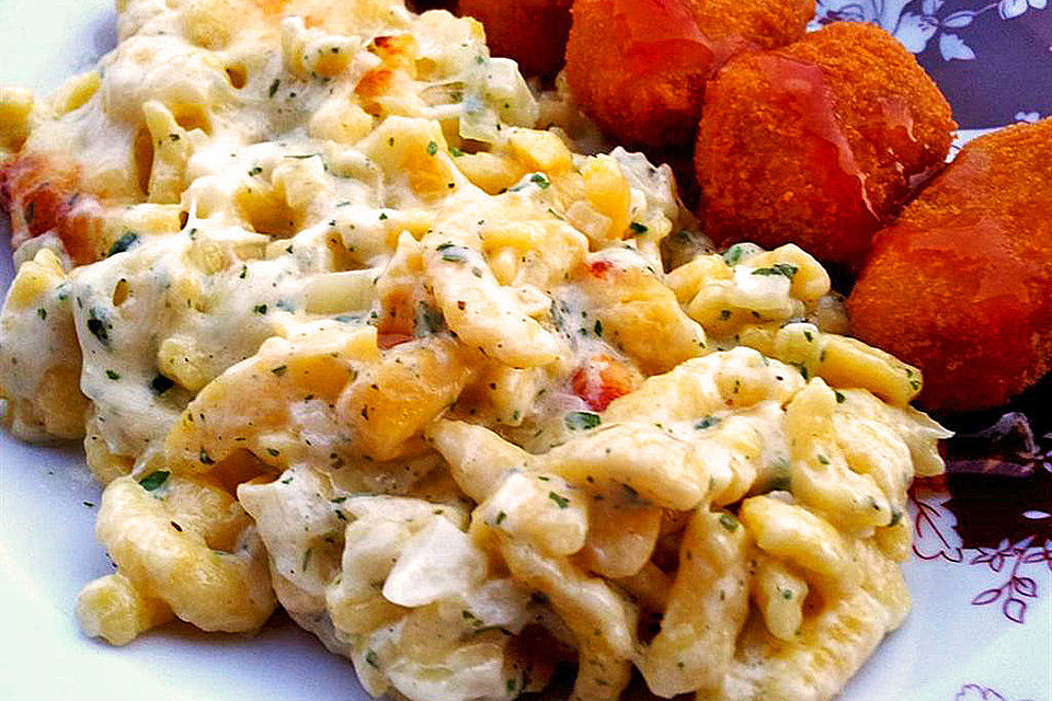 Käse-Spätzle-Auflauf