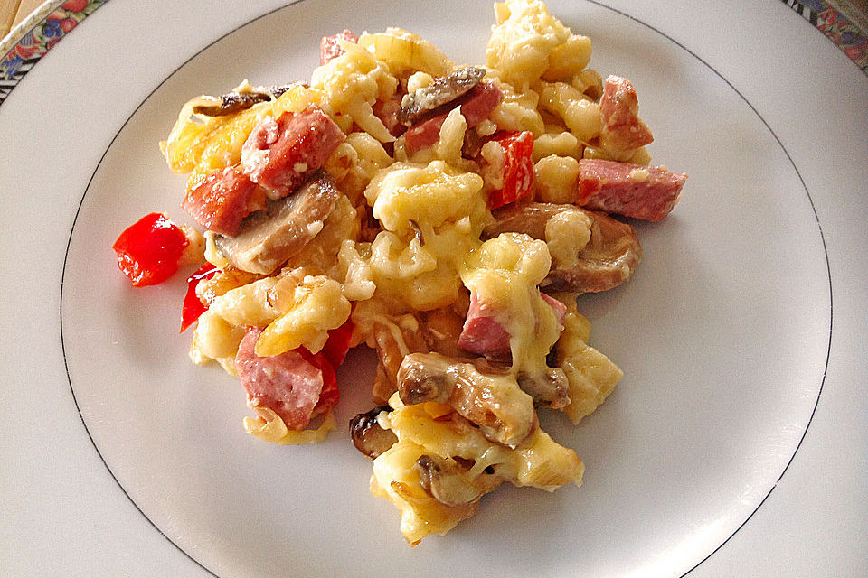 Käse-Spätzle-Auflauf