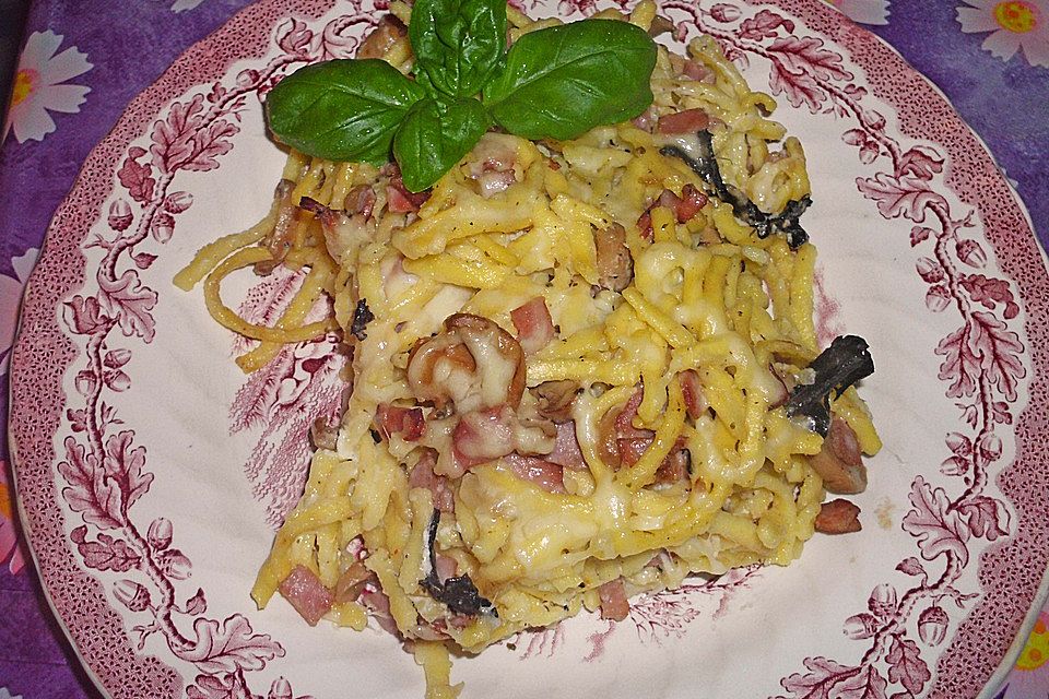 Käse-Spätzle-Auflauf