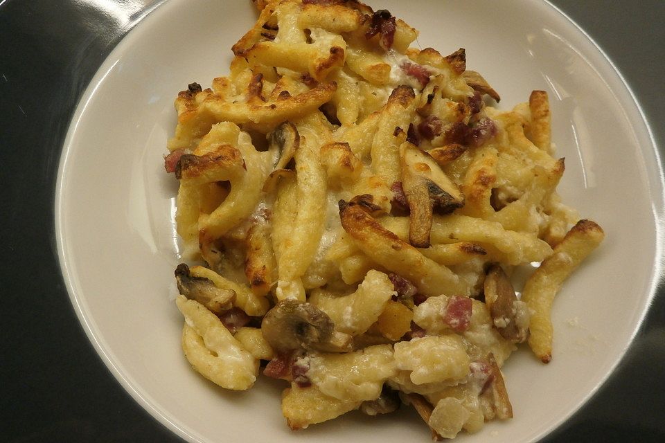 Käse-Spätzle-Auflauf