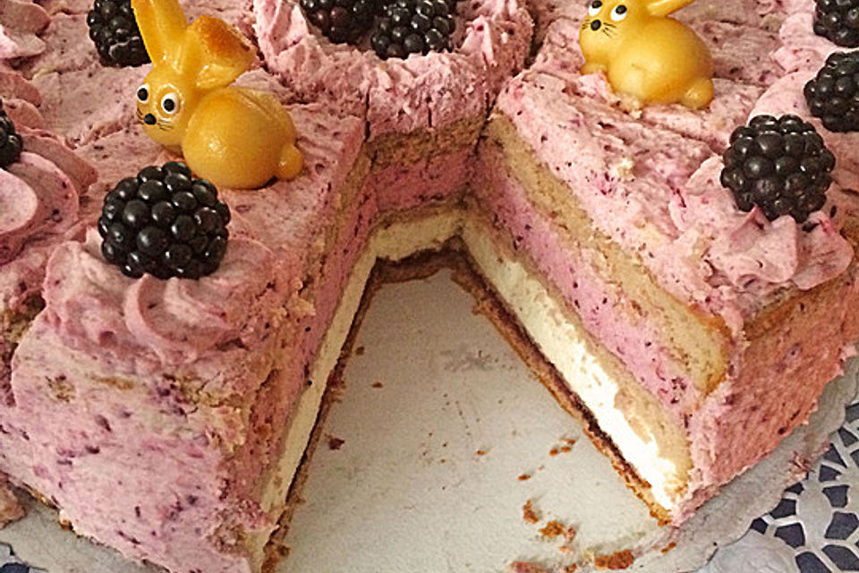Brombeer - Vanille - Torte Brombeer - Vanille - Torte