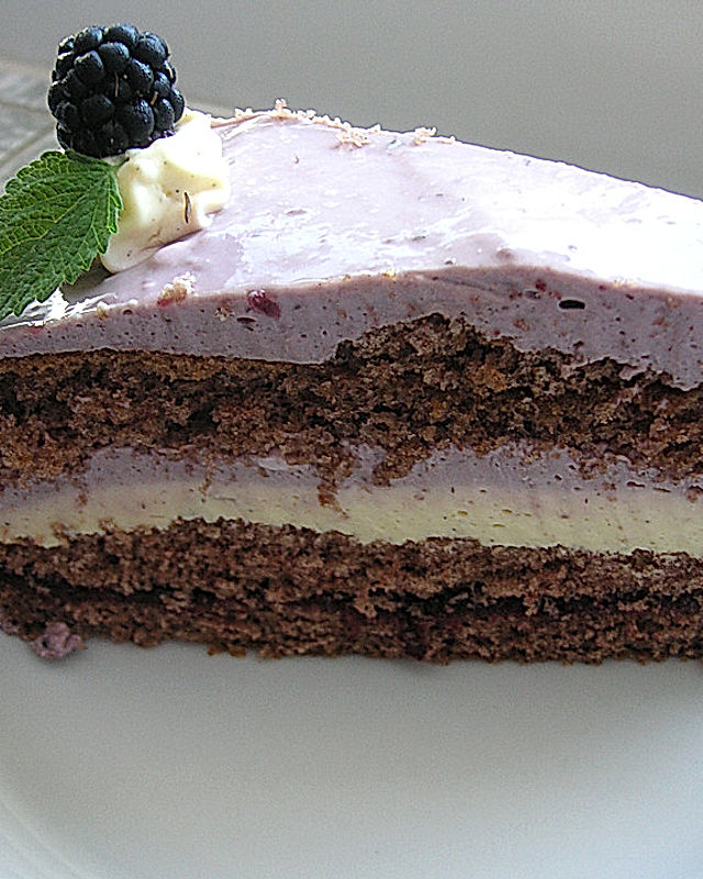 Brombeer - Vanille -  Torte