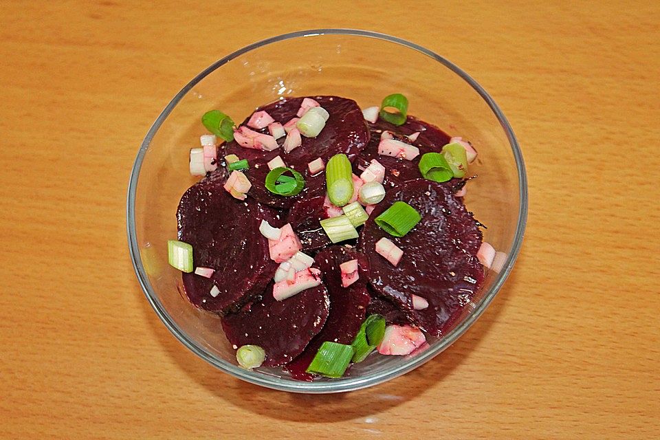 Rote Bete-Salat mit Knoblauch