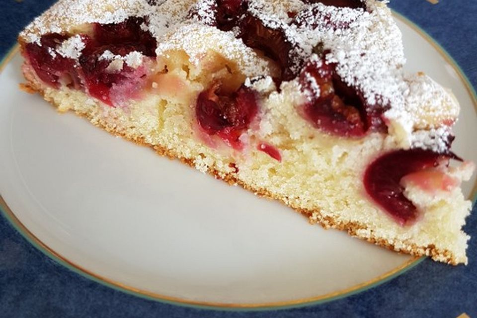 Kirschkuchen aus Rührteig