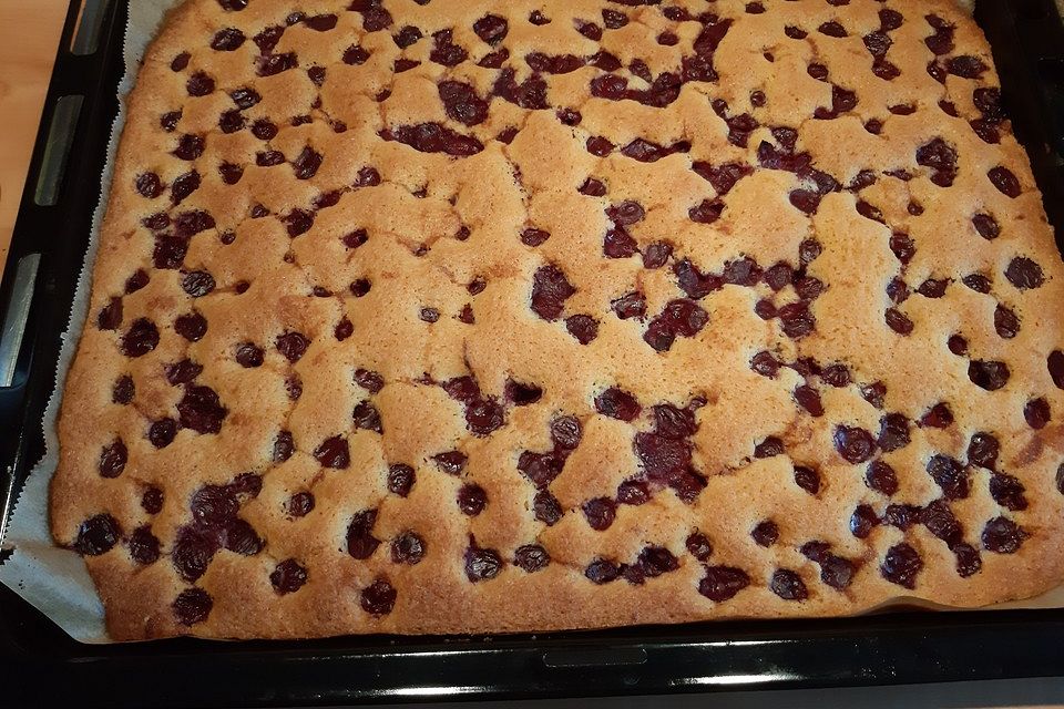 Kirschkuchen aus Rührteig