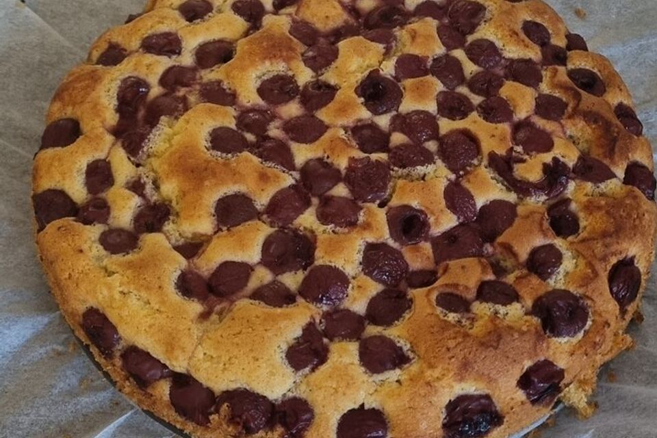 Kirschkuchen aus Rührteig