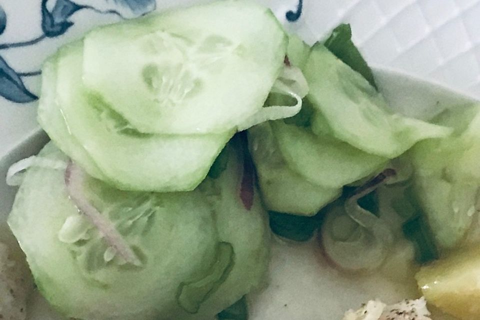 Gurkensalat ohne Öl Gurkensalat ohne Öl