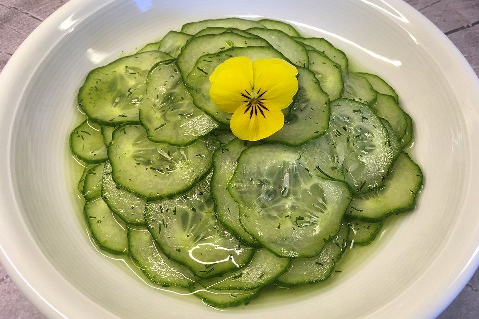 Gurkensalat ohne Öl Gurkensalat ohne Öl