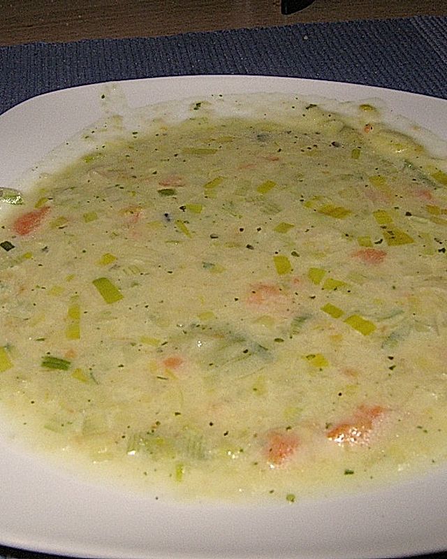 Kartoffel - Lauchcreme Suppe