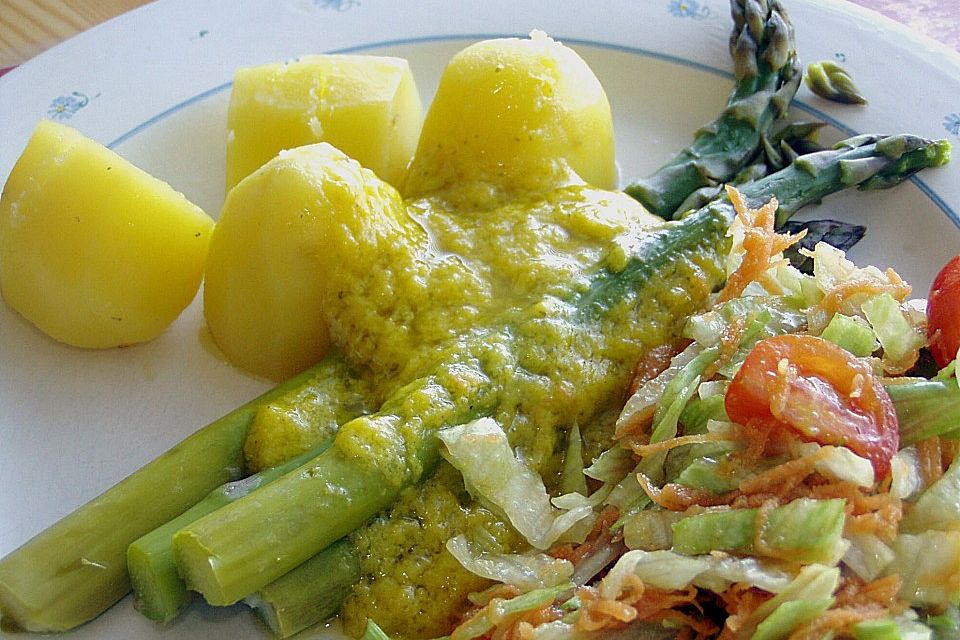 Spargel mit Limonen - Hollandaise - Dressing