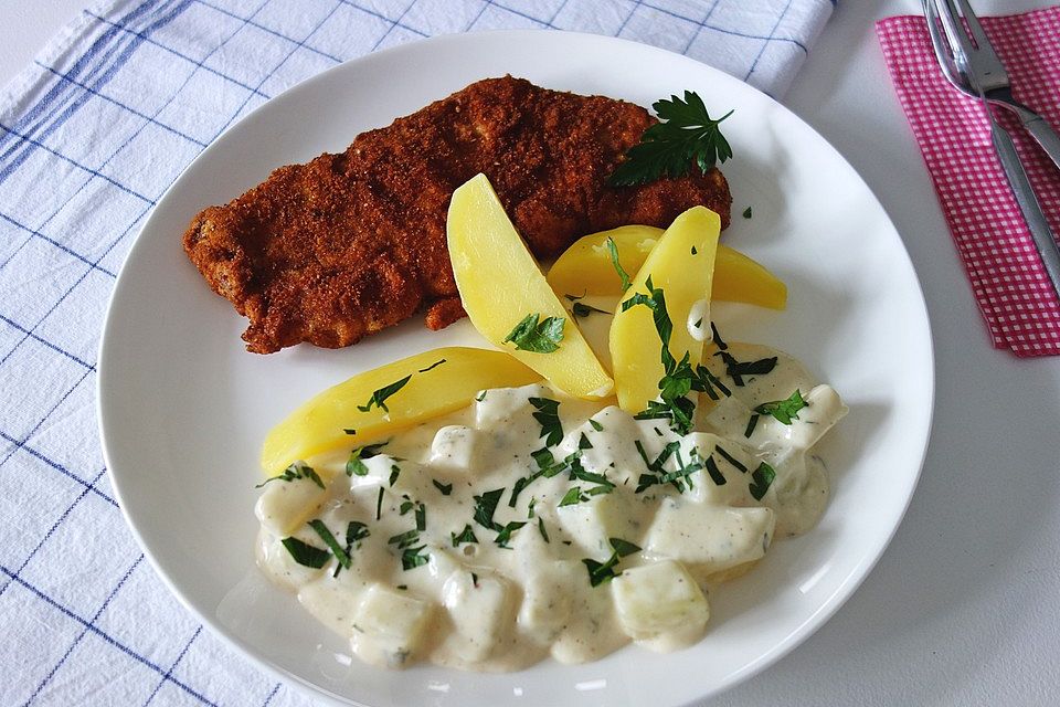 Kohlrabigemüse mit Käsesauce