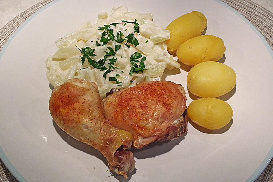 Kohlrabigemüse mit Käsesauce