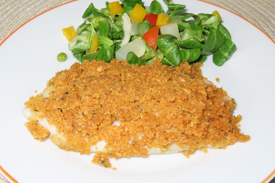 Fisch in Cornflakes - Kräuterkruste