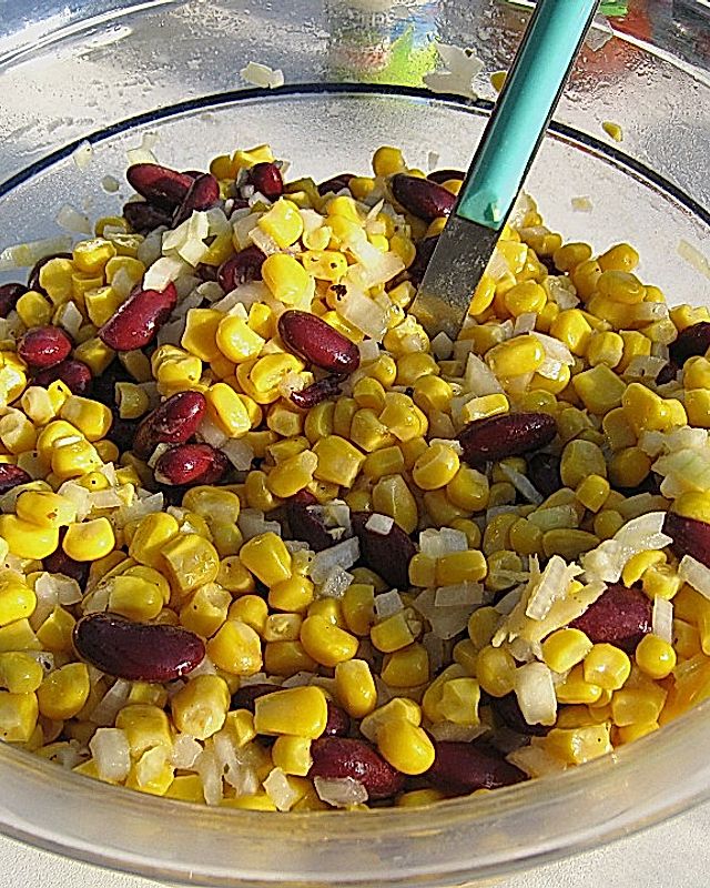 Bohnen - Mais - Salat