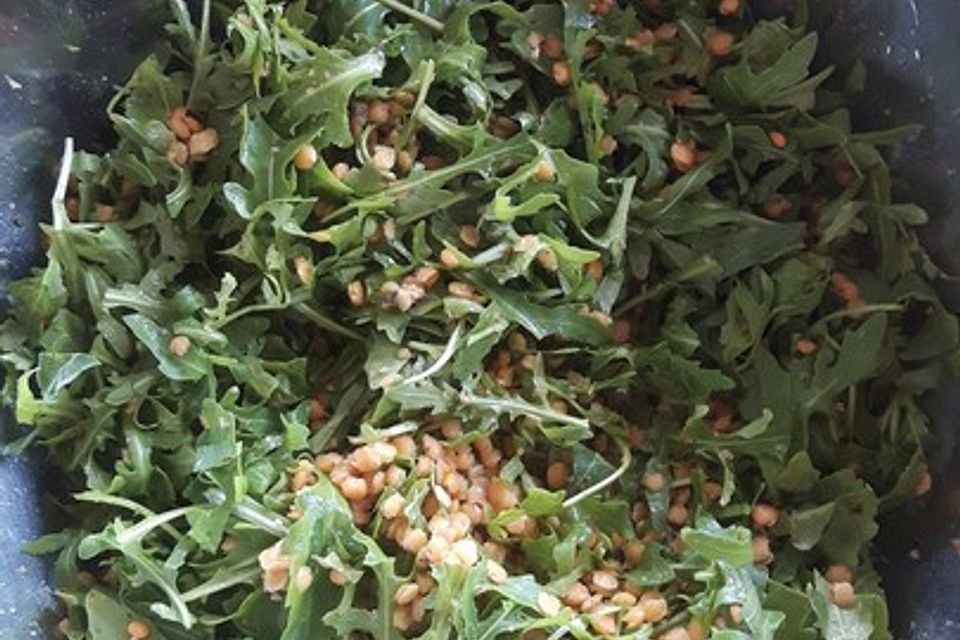 Linsen-Rucola-Salat