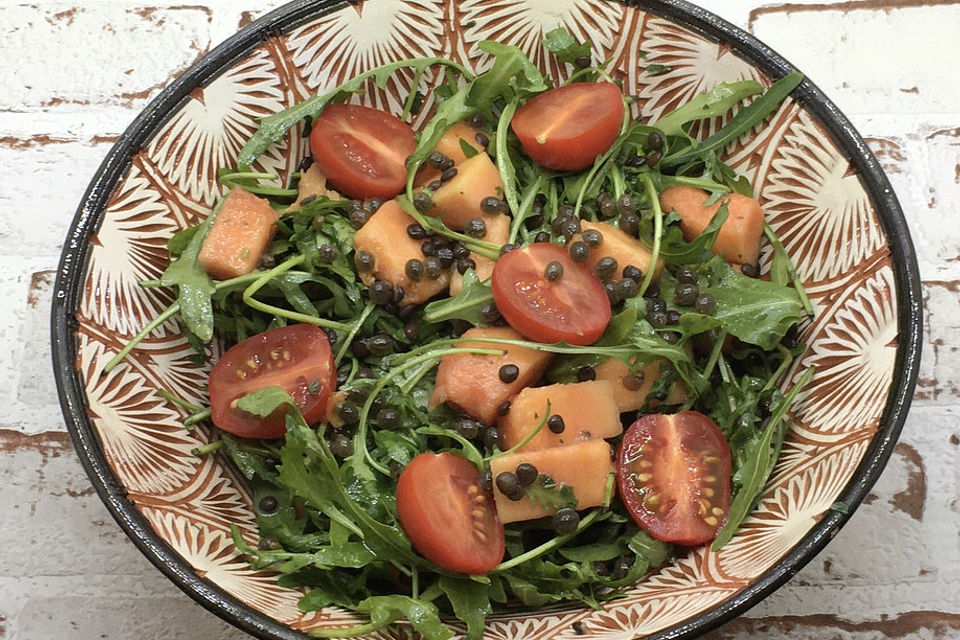 Linsen-Rucola-Salat