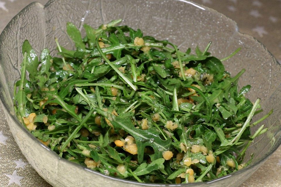 Linsen-Rucola-Salat