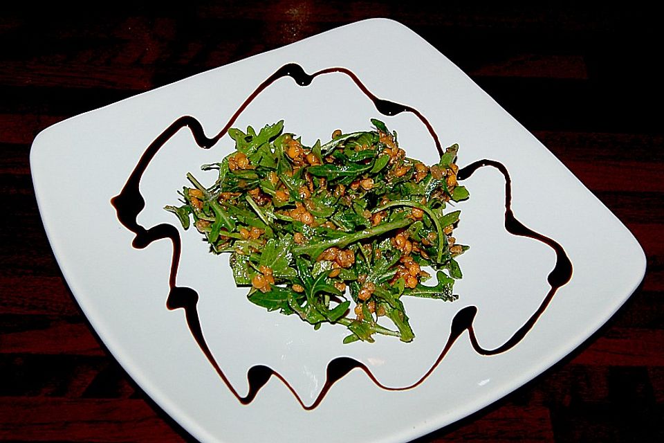 Linsen-Rucola-Salat