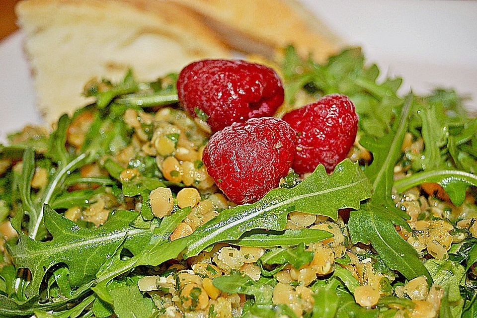 Linsen-Rucola-Salat