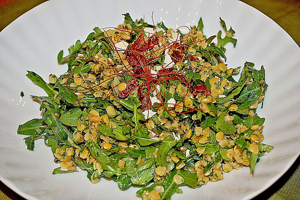 Linsen-Rucola-Salat