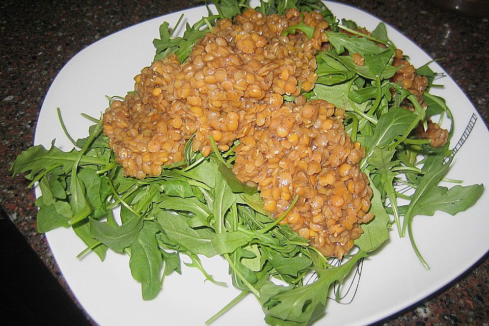 Linsen-Rucola-Salat