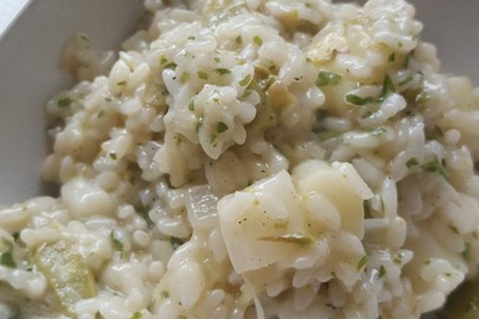 Spargelrisotto im Schnellkochtopf Spargelrisotto im Schnellkochtopf