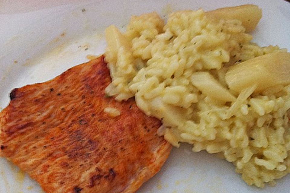 Spargelrisotto im Schnellkochtopf Spargelrisotto im Schnellkochtopf