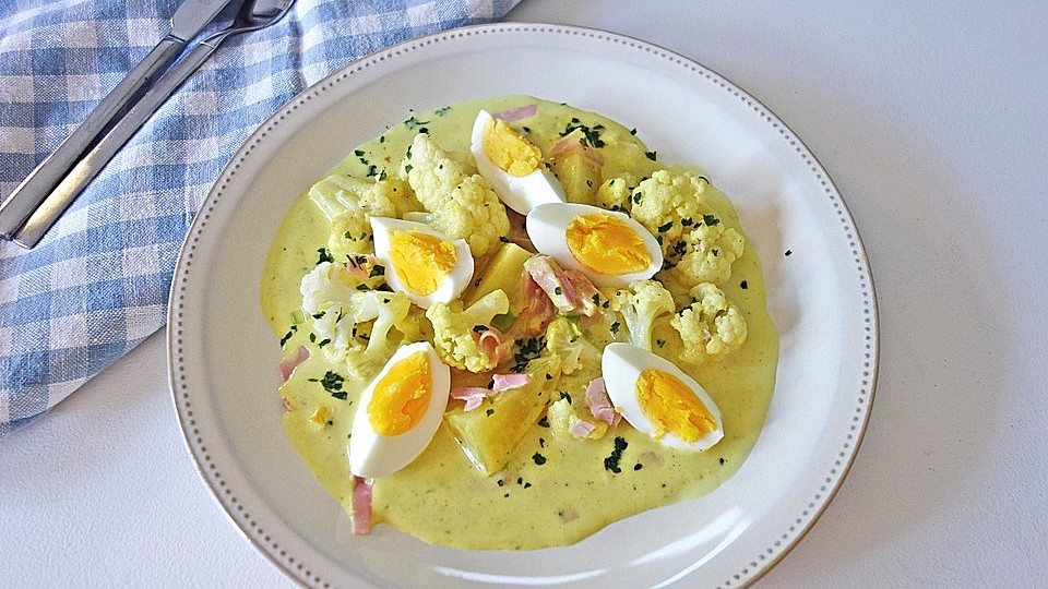Eier-Blumenkohl-Ragout von mwacker| Chefkoch