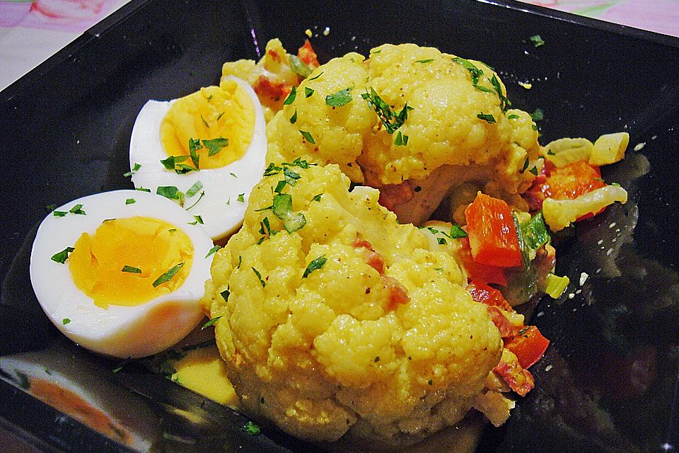 Eier-Blumenkohl-Ragout