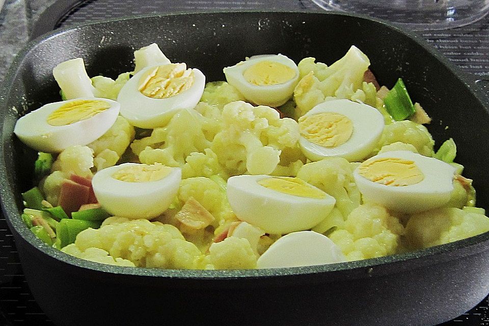 Eier-Blumenkohl-Ragout