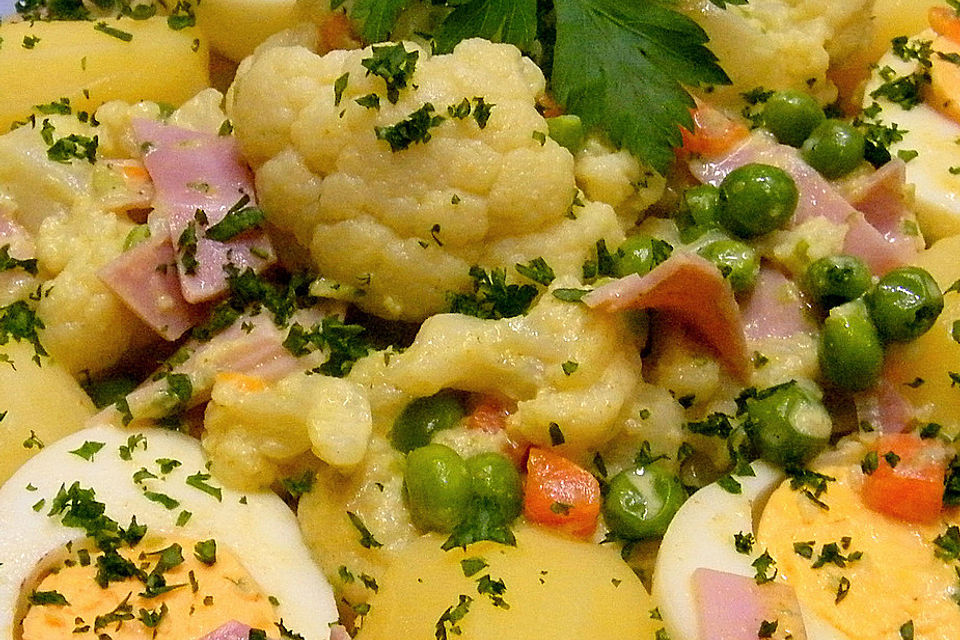 Eier-Blumenkohl-Ragout