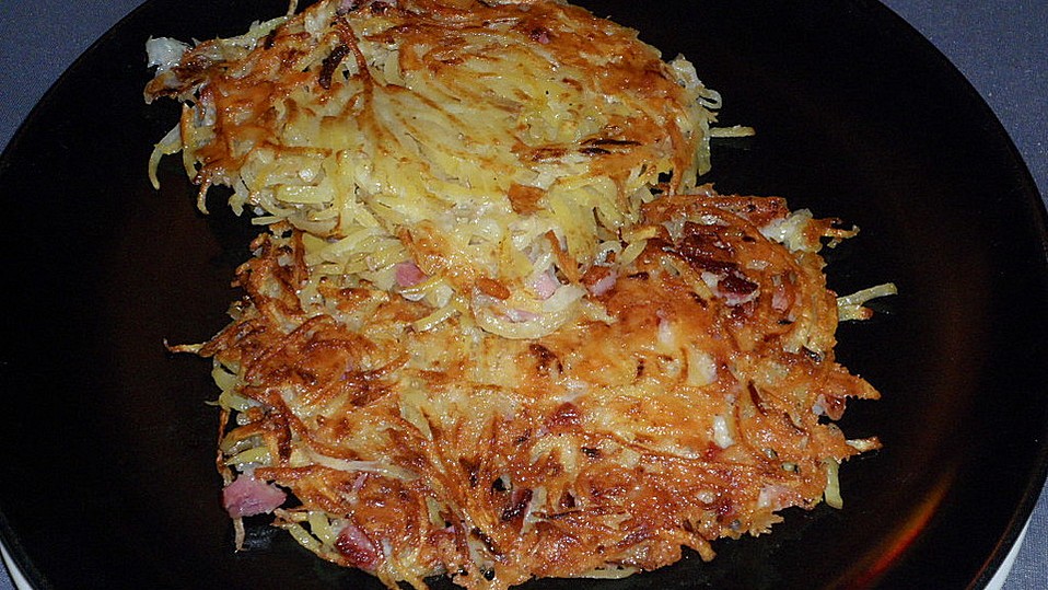 Kartoffelpuffer mit Speck und Käse von Roxylina