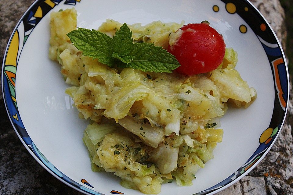 Kartoffelsalat mit Endivie