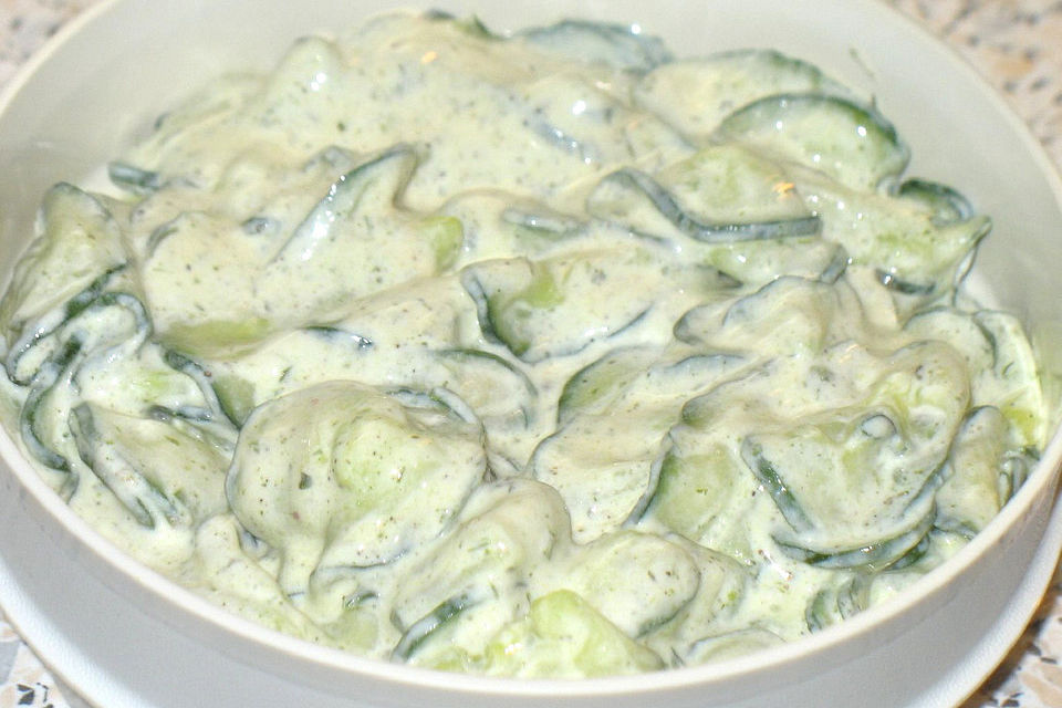 Gurkensalat in Sahne