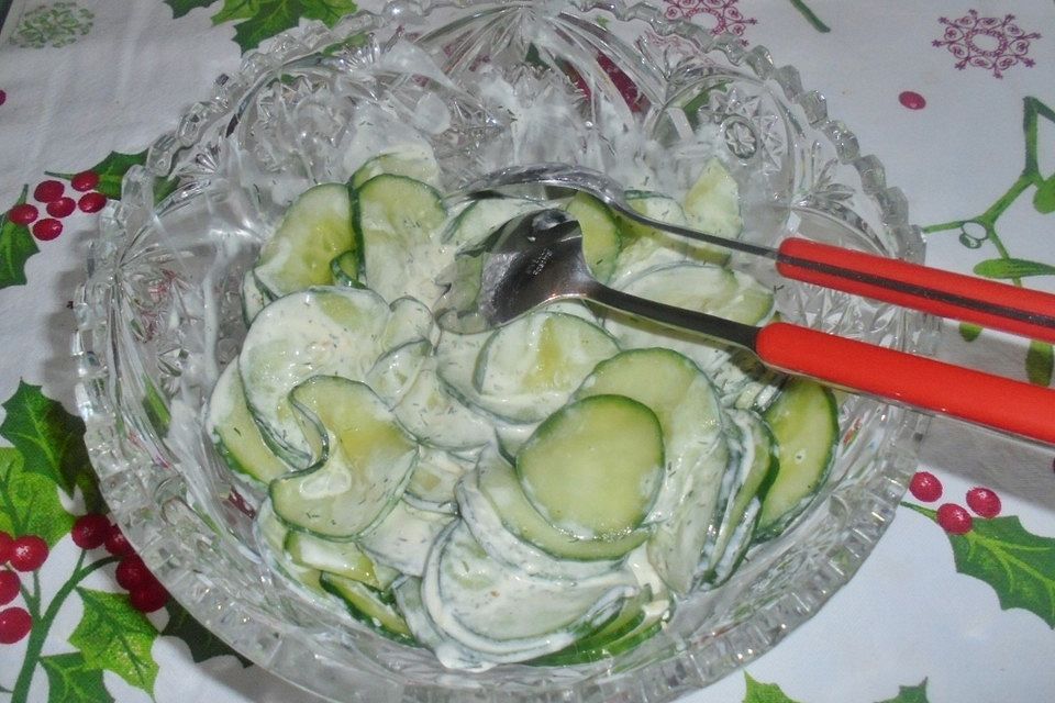 Gurkensalat in Sahne