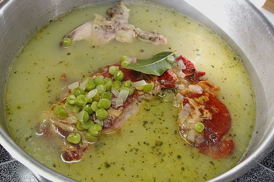 Deftige Erbsensuppe mit Kassler