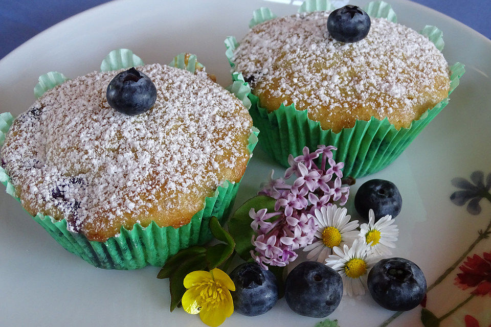 Klassische Blueberry - Muffins