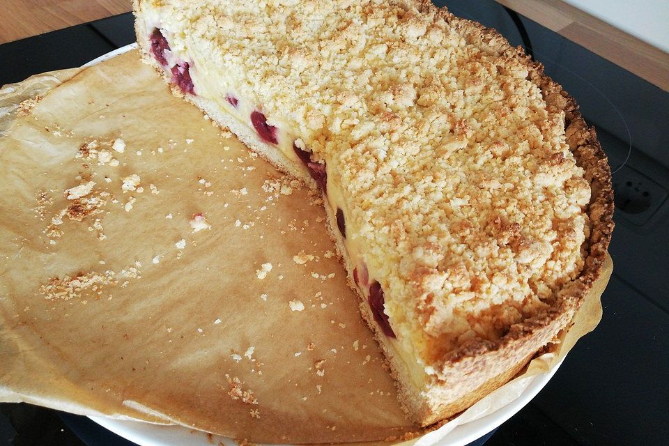 Schnelle Kirsch - Quark - Torte