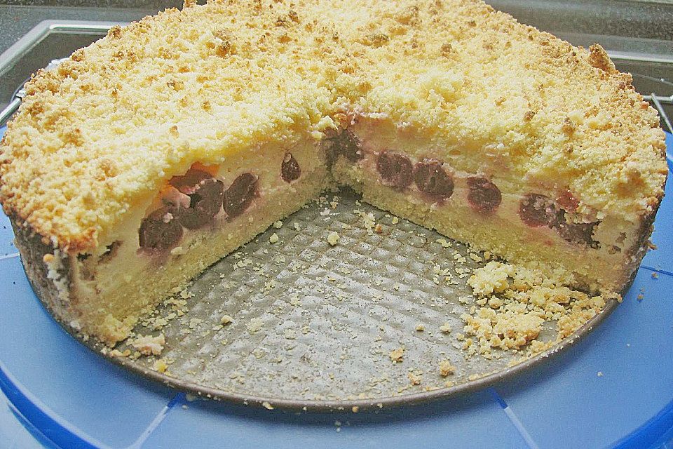 Schnelle Kirsch - Quark - Torte