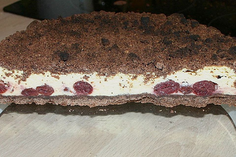 Schnelle Kirsch - Quark - Torte