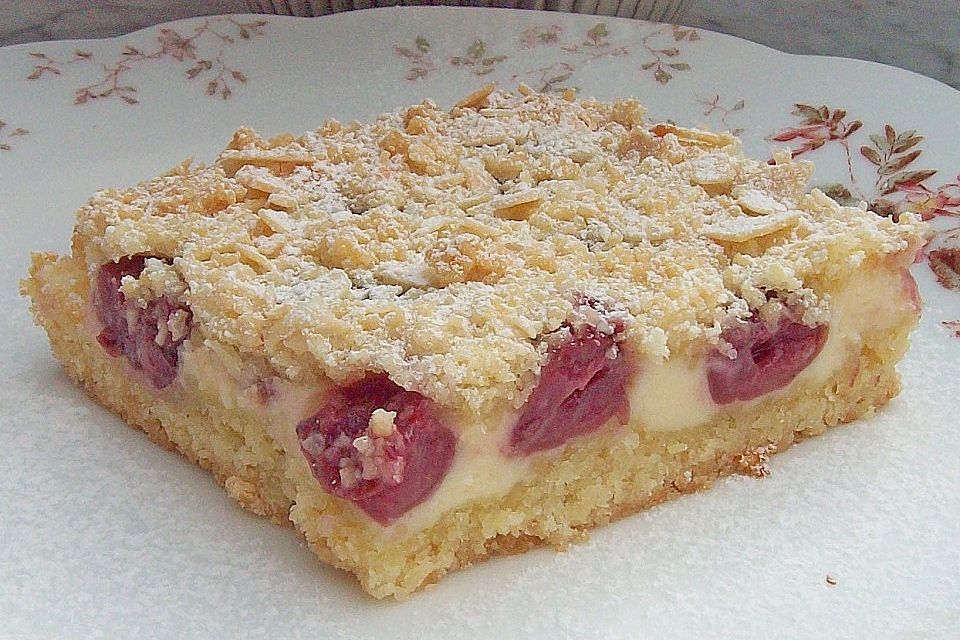 Schnelle Kirsch - Quark - Torte