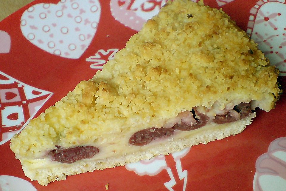 Schnelle Kirsch - Quark - Torte